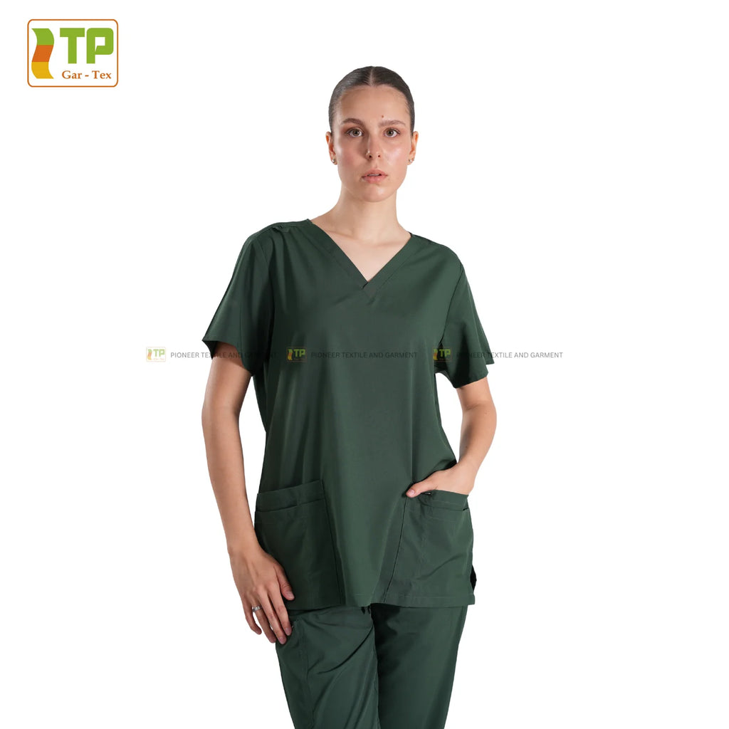 Ready for delivery Women's Nurse Scrubs Wholesale Poly Spandex Jogger Design Hospital Uniforms make from Vietnam