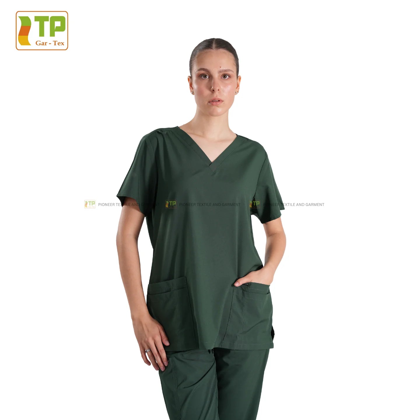 Ready for delivery Women's Nurse Scrubs Wholesale Poly Spandex Jogger Design Hospital Uniforms make from Vietnam
