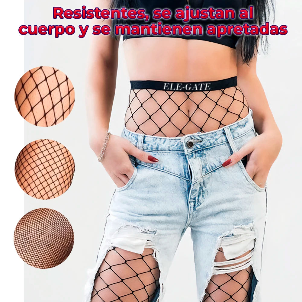 Summer-Thin Elastic Fishnet Stockings Full Waist Thigh-High Sexy Transparent Compression Anti-embolism Thermal Solid Print Nylon