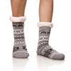 Customizable Thermal Sherpa Dress Socks Winter Warm Fuzzy Anti-Slip Crew Length Knitted Fleece Lined Floor Slippers