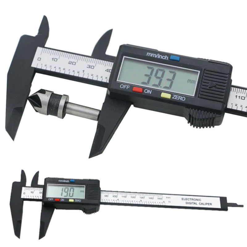 300mm 200 Electronic Digital Caliper LCD Plastic Vernier Caliper  Long Jaw Micrometer Inner Outer Diameter Gauge Measuring Tools