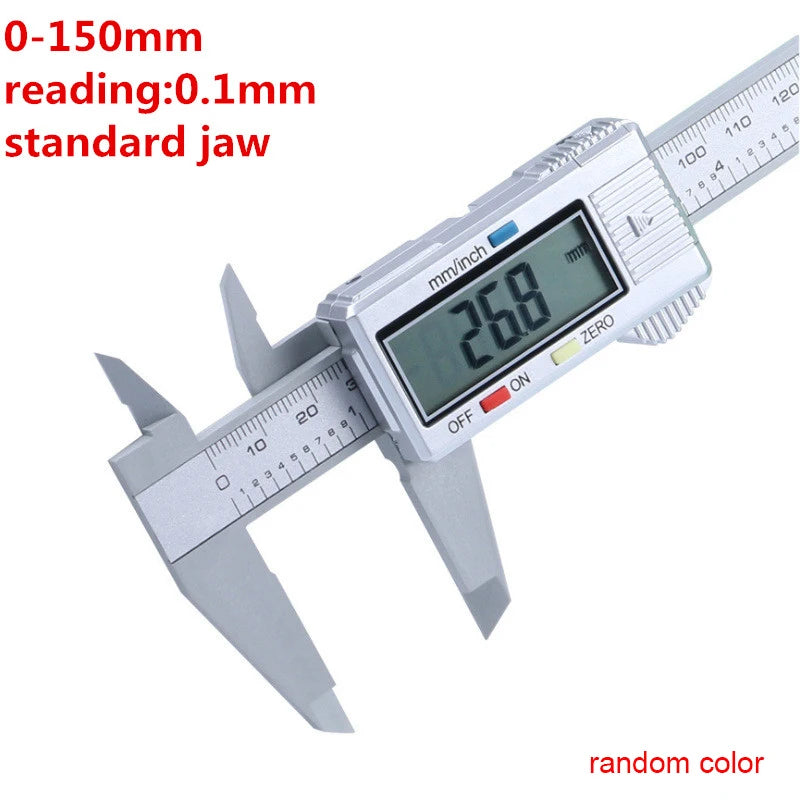 300mm 200 Electronic Digital Caliper LCD Plastic Vernier Caliper  Long Jaw Micrometer Inner Outer Diameter Gauge Measuring Tools