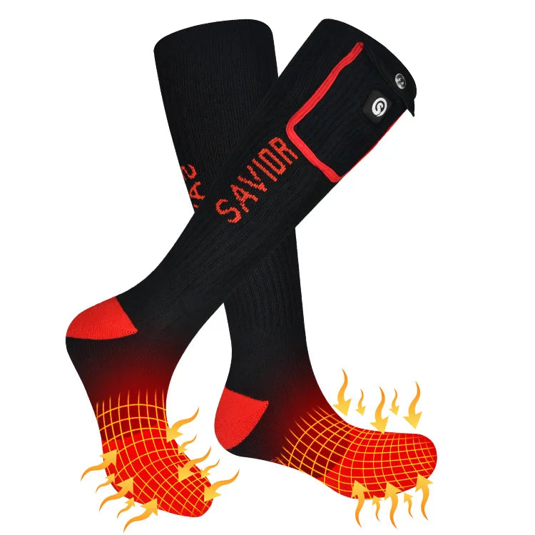 Battery Rechargeable Ski Custom Coolmax Electric Thermal Foot Warmer Winter Heated Socks