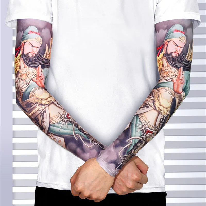 Outdoor arm sleeves Cycling Arm protectors Cuffs Game muffs Arm Warmers Sport Gaming Tattoo Sleeve Elbow Pad Jogging Arm Cover