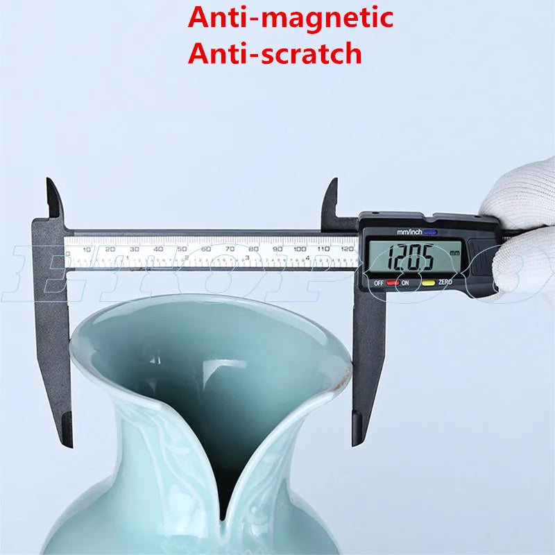 300mm 200 Electronic Digital Caliper LCD Plastic Vernier Caliper  Long Jaw Micrometer Inner Outer Diameter Gauge Measuring Tools