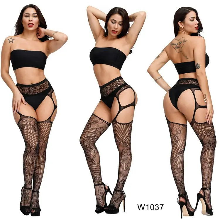 Women's Sexy Fishnet Stockings Compression Knitted Pantyhose Tights Breathable Fishnet Leggings Drop Shipping Included