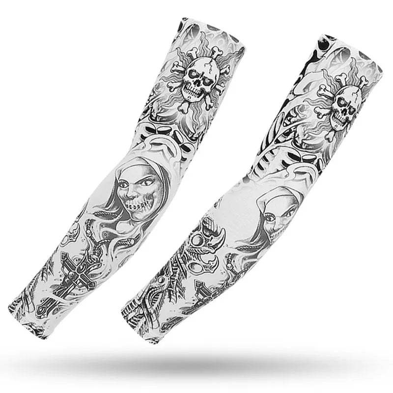 Outdoor arm sleeves Cycling Arm protectors Cuffs Game muffs Arm Warmers Sport Gaming Tattoo Sleeve Elbow Pad Jogging Arm Cover