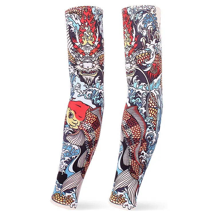 Outdoor arm sleeves Cycling Arm protectors Cuffs Game muffs Arm Warmers Sport Gaming Tattoo Sleeve Elbow Pad Jogging Arm Cover
