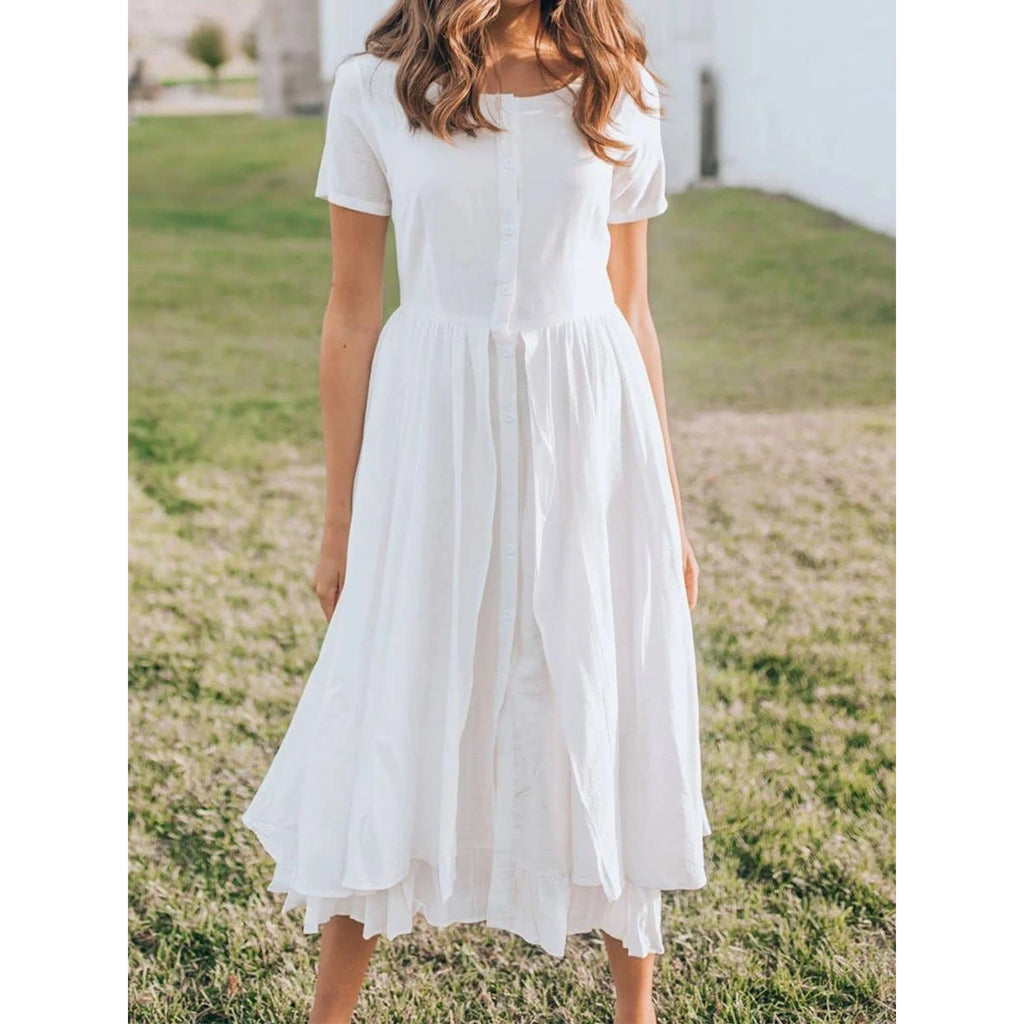 TD Modern Women Outfits Own Design 22 Style High Low Office Lady Gorgeous Drop Waist Knee-Length Dress for Day Club Picnic ODM