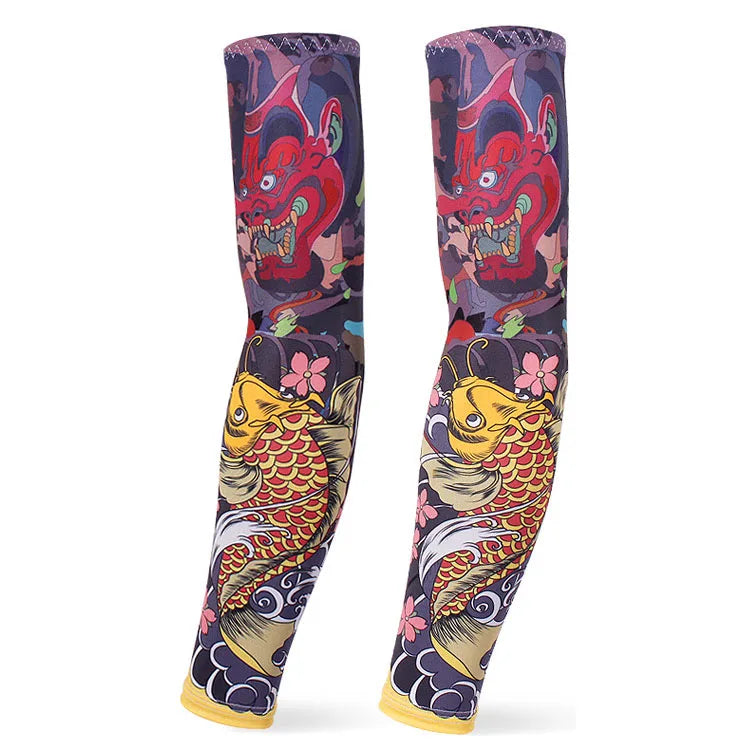 Outdoor arm sleeves Cycling Arm protectors Cuffs Game muffs Arm Warmers Sport Gaming Tattoo Sleeve Elbow Pad Jogging Arm Cover