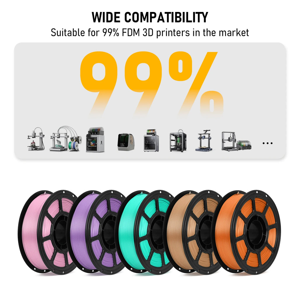PLA 3D Printing Filament 1.75mm Diameter 200C Printing Temp China Manufacturer