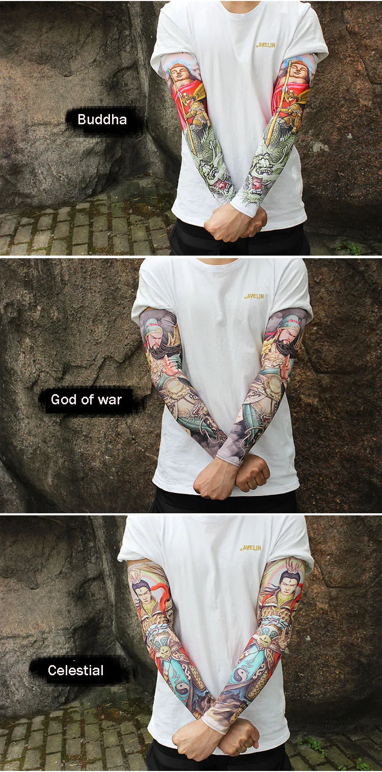 Outdoor arm sleeves Cycling Arm protectors Cuffs Game muffs Arm Warmers Sport Gaming Tattoo Sleeve Elbow Pad Jogging Arm Cover