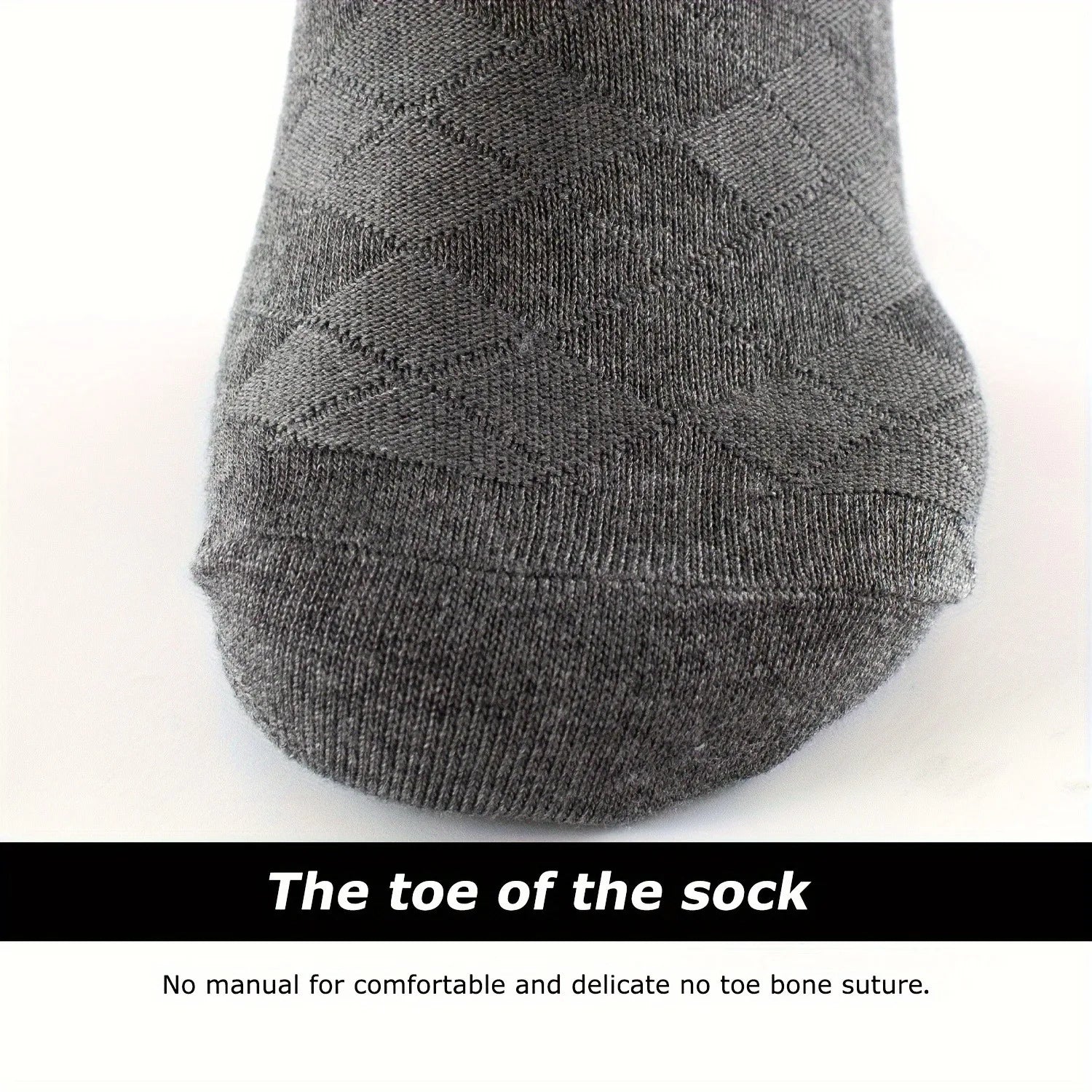 6 Pairs Men's Bamboo Business Socks Solid Color Breathable Moisture-Wicking Dress Socks Fast Shipping From USA Warehouse