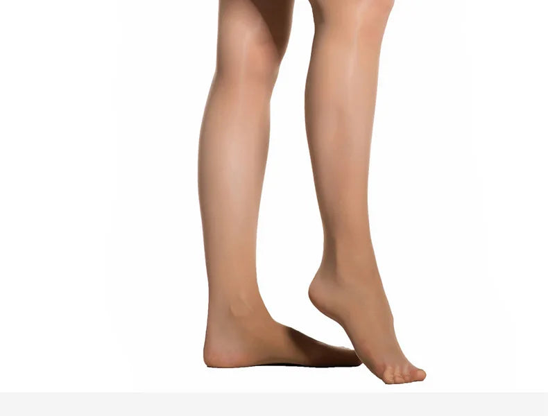 Women Transparent Breathable Thigh High Oil Shiny Slik Dance Pantyhose High Stretch Shimmery Shaping High Tight
