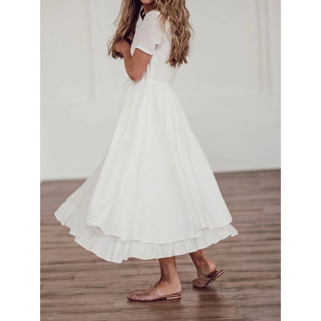 TD Modern Women Outfits Own Design 22 Style High Low Office Lady Gorgeous Drop Waist Knee-Length Dress for Day Club Picnic ODM