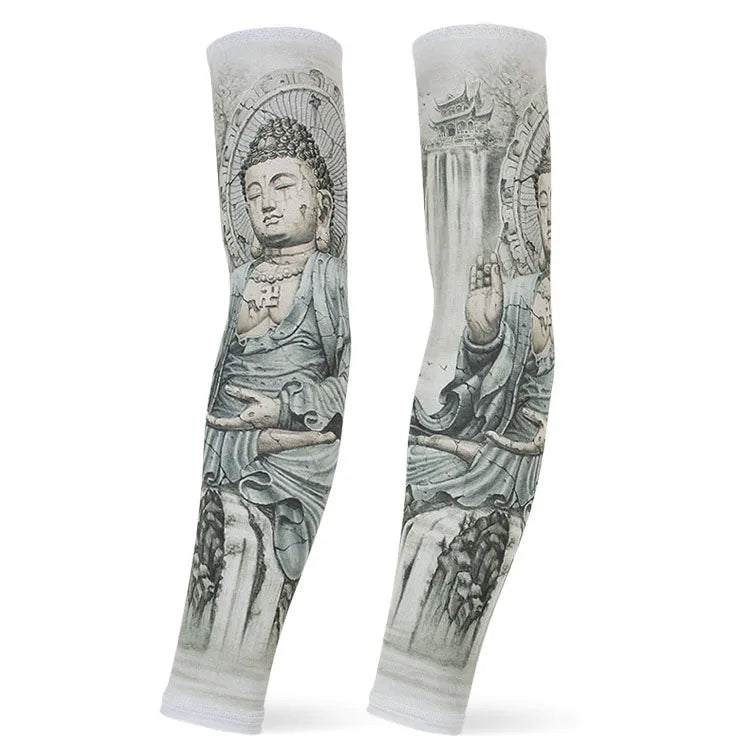 Outdoor arm sleeves Cycling Arm protectors Cuffs Game muffs Arm Warmers Sport Gaming Tattoo Sleeve Elbow Pad Jogging Arm Cover