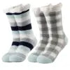 Customizable Thermal Sherpa Dress Socks Winter Warm Fuzzy Anti-Slip Crew Length Knitted Fleece Lined Floor Slippers