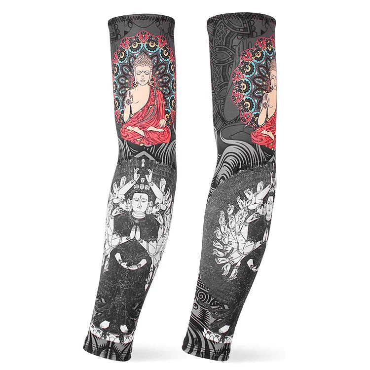 Outdoor arm sleeves Cycling Arm protectors Cuffs Game muffs Arm Warmers Sport Gaming Tattoo Sleeve Elbow Pad Jogging Arm Cover