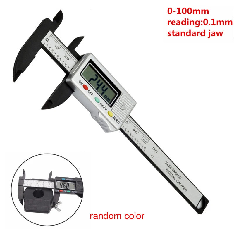 300mm 200 Electronic Digital Caliper LCD Plastic Vernier Caliper  Long Jaw Micrometer Inner Outer Diameter Gauge Measuring Tools