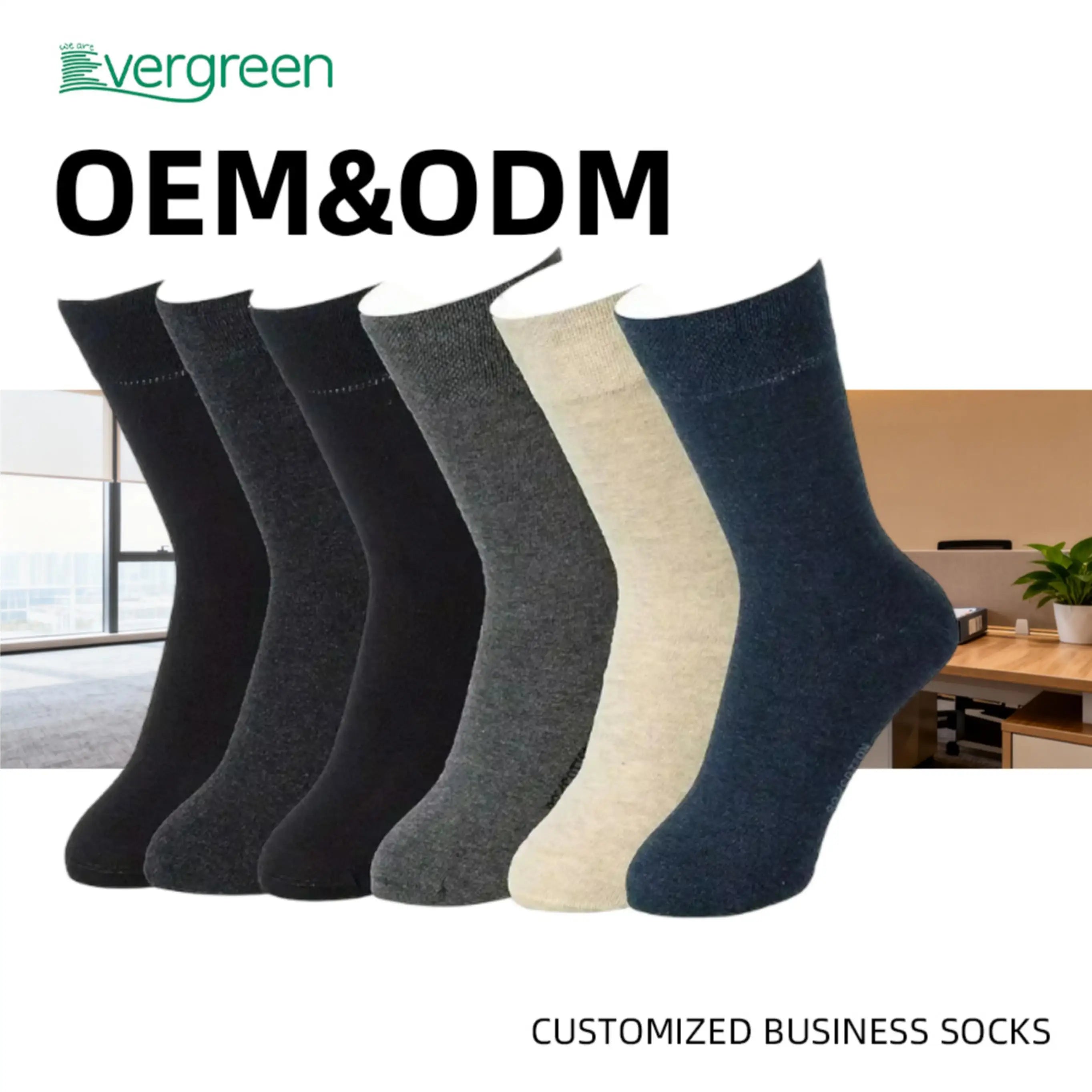 98% Cotton Crew Socks, Solid Color Dress Socks for Business & Casual Daily Wear, 6 Pairs, Unisex, Local Stock Fast Shipping