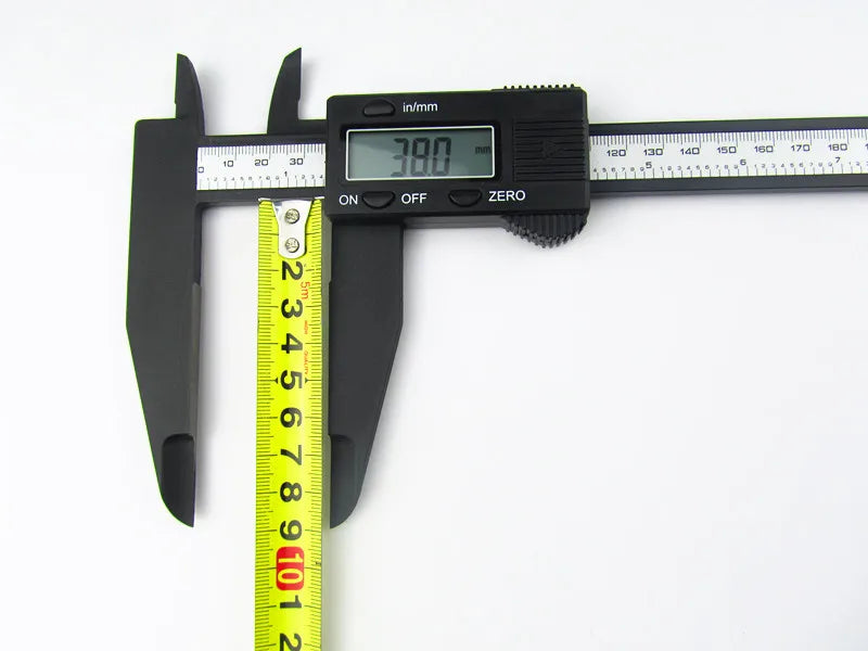 300mm 200 Electronic Digital Caliper LCD Plastic Vernier Caliper  Long Jaw Micrometer Inner Outer Diameter Gauge Measuring Tools