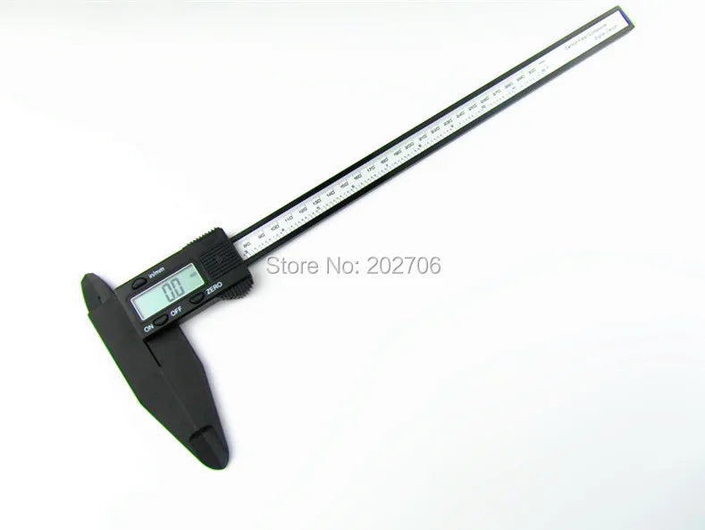300mm 200 Electronic Digital Caliper LCD Plastic Vernier Caliper  Long Jaw Micrometer Inner Outer Diameter Gauge Measuring Tools