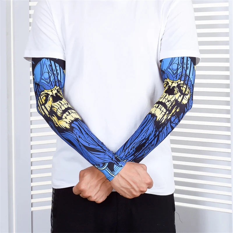 Outdoor arm sleeves Cycling Arm protectors Cuffs Game muffs Arm Warmers Sport Gaming Tattoo Sleeve Elbow Pad Jogging Arm Cover