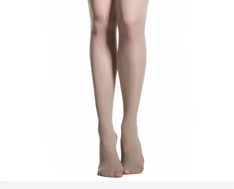 Women Transparent Breathable Thigh High Oil Shiny Slik Dance Pantyhose High Stretch Shimmery Shaping High Tight