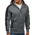Plus Size3XL Hoodie Men Autumn Winter FullSleeve Zipper Cardigan Men Hoodies Sweatshirts Casual Slim Solid Hooded Sweatshirt Men