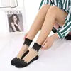 Wholesale Sexy Lace Fishnet Socks Transparent Stretch Elasticity Net Yarn Thin Girl Women Socks