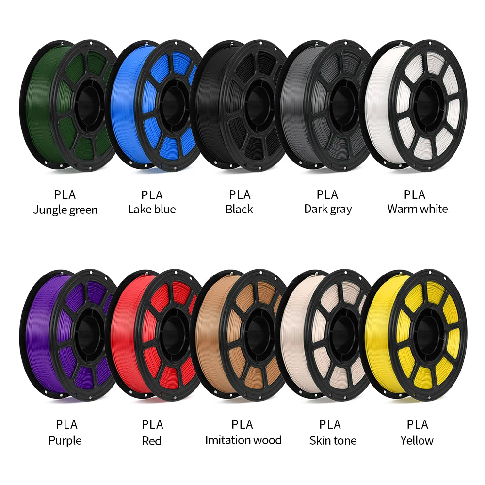 1.75mm 1kg/spool PLA 3D Printer Filament Wholesale Good Toughness and High Hardness