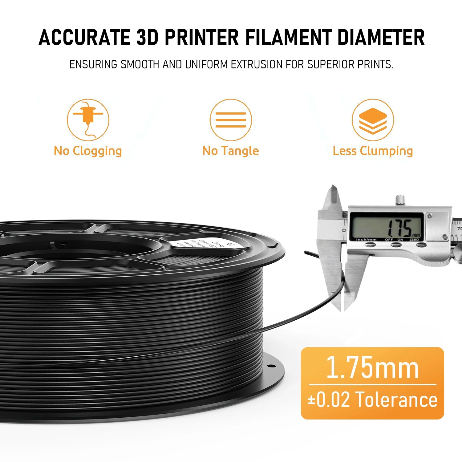 1.75mm 1kg/spool PLA 3D Printer Filament Wholesale Good Toughness and High Hardness