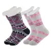 Customizable Thermal Sherpa Dress Socks Winter Warm Fuzzy Anti-Slip Crew Length Knitted Fleece Lined Floor Slippers