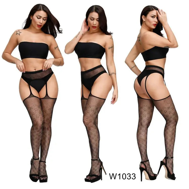 Women's Sexy Fishnet Stockings Compression Knitted Pantyhose Tights Breathable Fishnet Leggings Drop Shipping Included