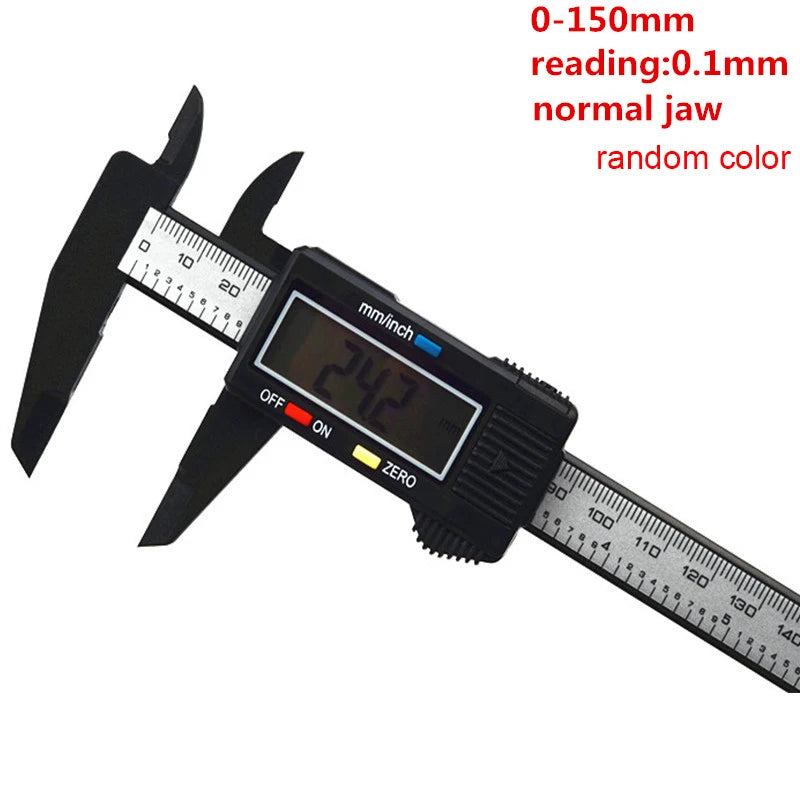 300mm 200 Electronic Digital Caliper LCD Plastic Vernier Caliper  Long Jaw Micrometer Inner Outer Diameter Gauge Measuring Tools