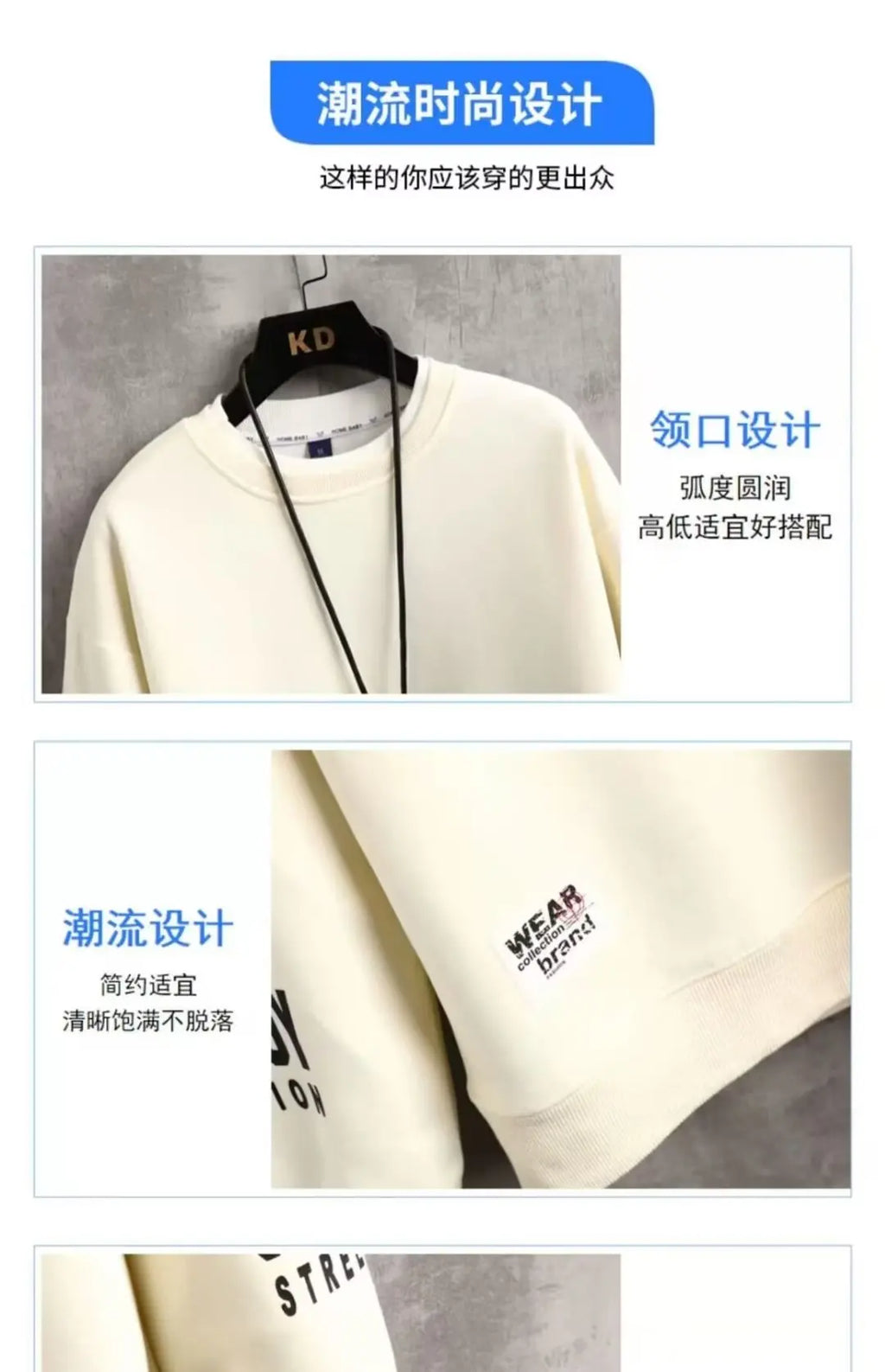 Autumn Men's Sweatshirt Adolescent Astronaut Printed Long Sleeve T-shirt Fashion Men's Clothing Grey O Neck Harajuku Top New
