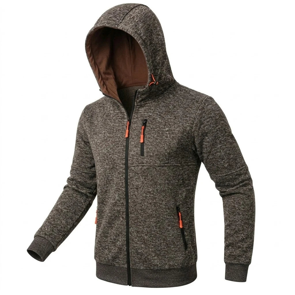 New Zipper Casual Hoodies for Men Outdoor Zip Up Sweatshirts Luxury Work Hoodie Men Fitness Sport Gym Man Fashion Jacket Coats