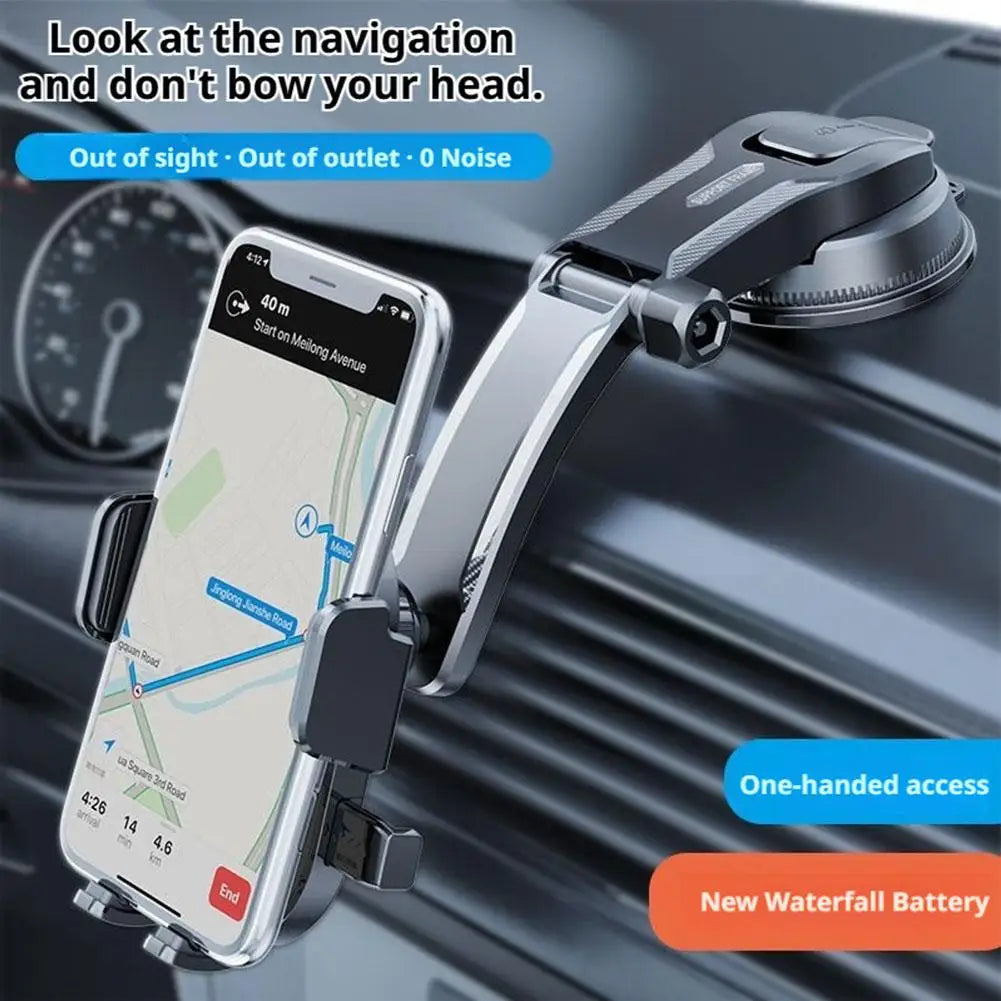 Car Universal Mobile Phone Stand Car Suction Cup Rotation Adjustment Center Console Fixed Navigation Support Car Phone Holder