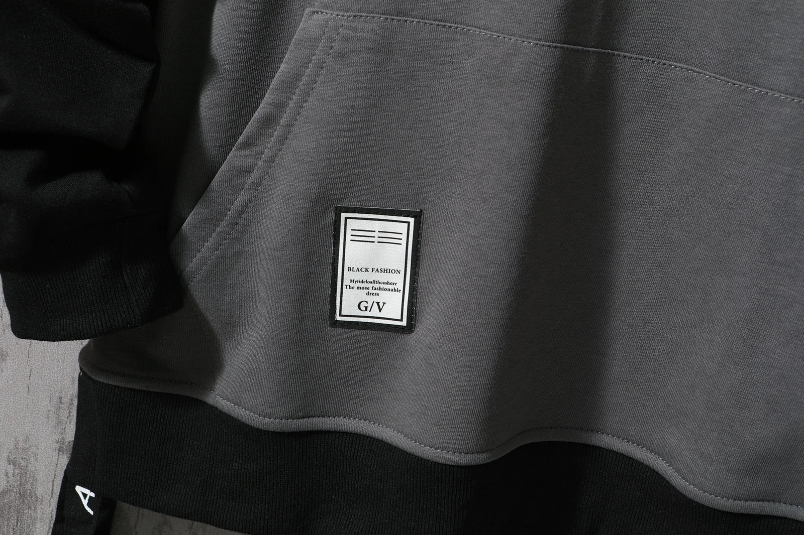 New Patchwork Hooded Sweatshirt Hip Hop Men Pullover Hoodies Streetwear Casual Fashion Clothes Colorblock Hoodie