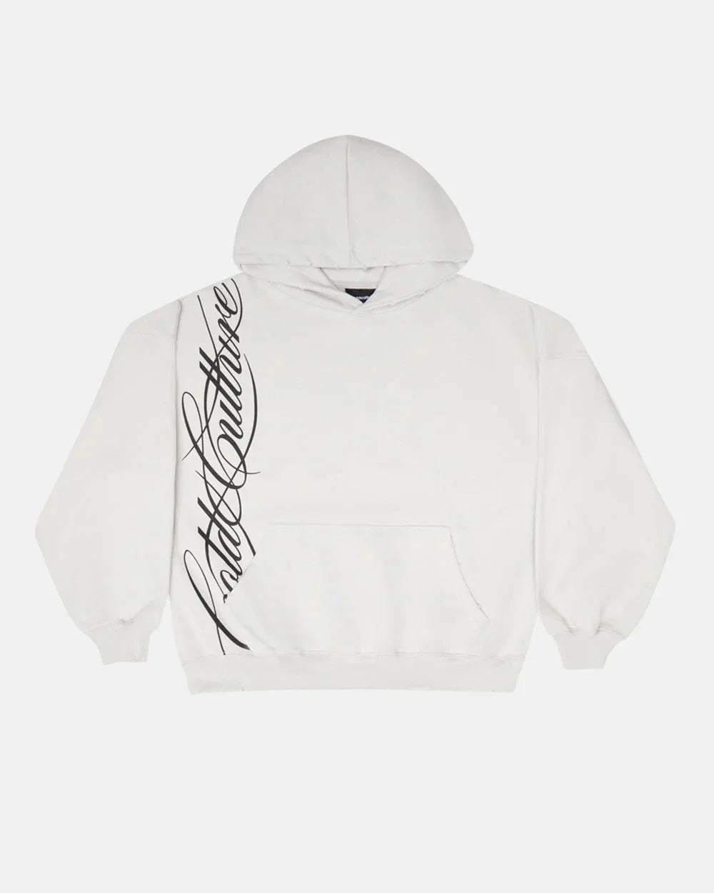 Punk Gothic Letters Hot Diamond American Retro Men and Women Pullover Hoodie Personalized Fashion Loose Casual Sweatshirt
