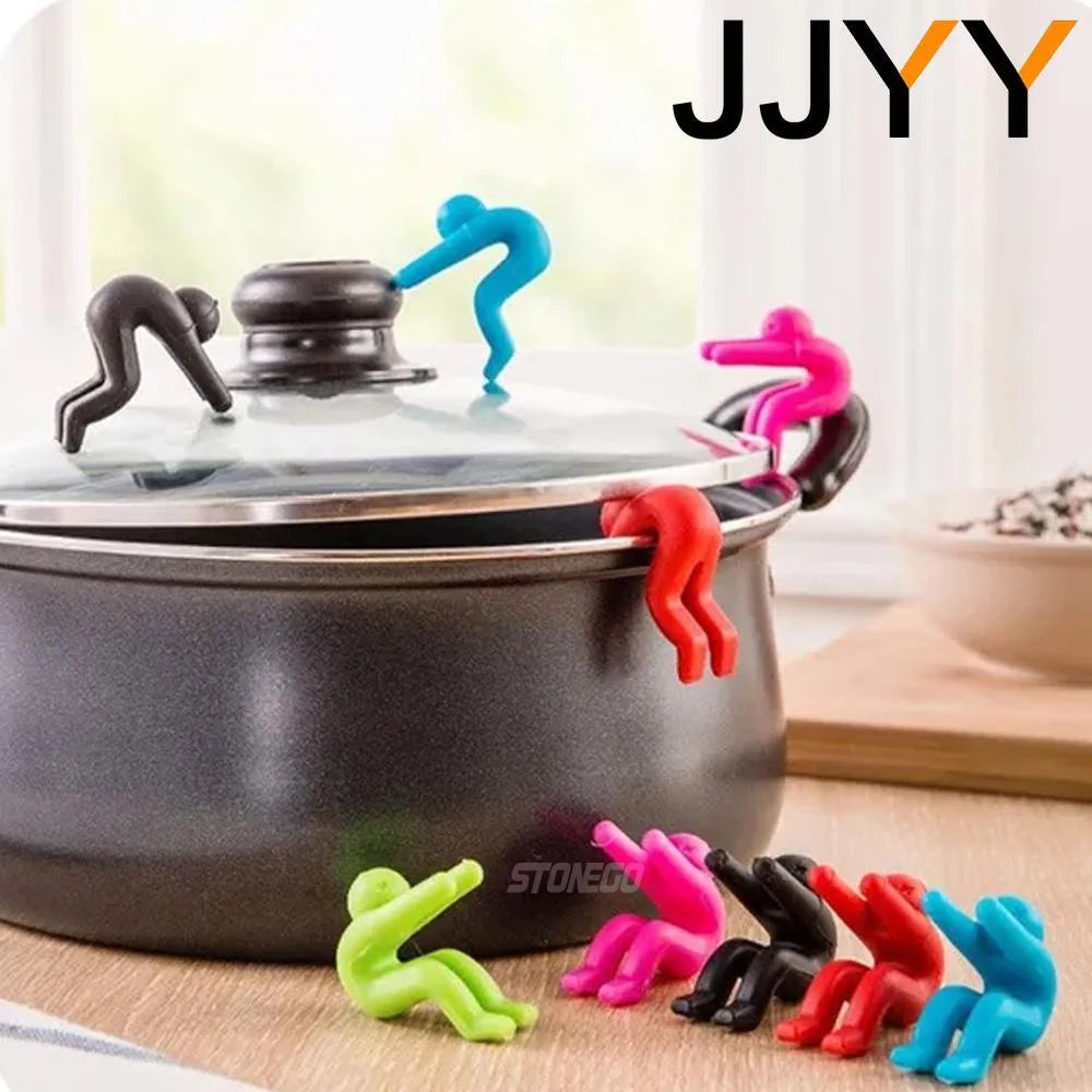 2PCS/Pack Cute Kitchen Gadgets Raise The Lid Overflow Device Stent for Preventing Lid Up with Pot Soup Kitchen Gadget