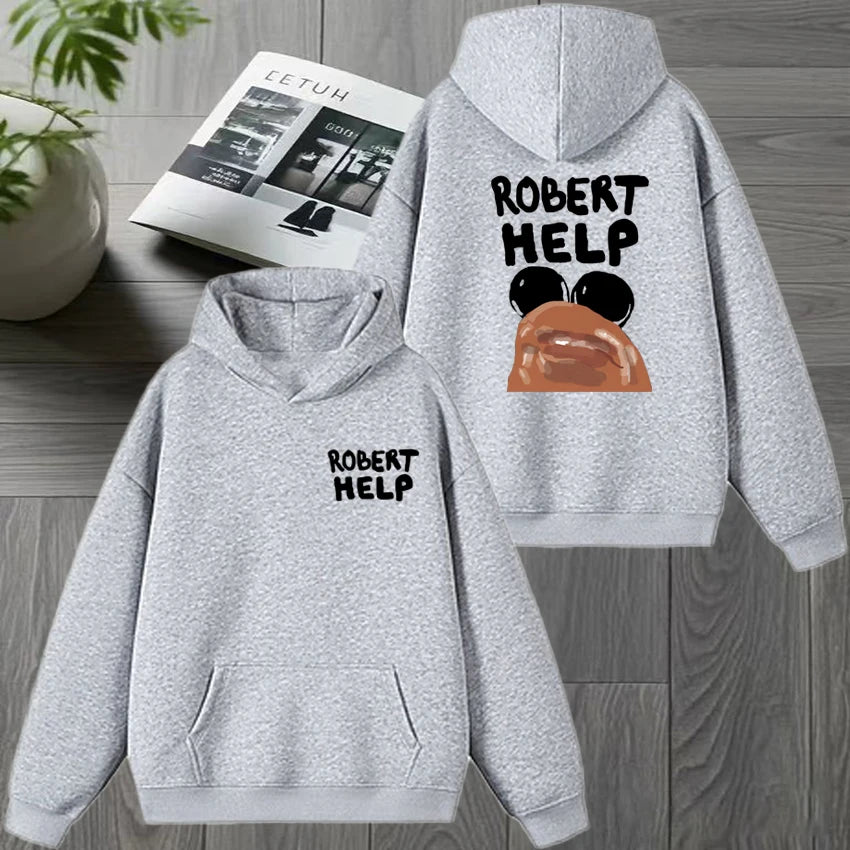 High Quality MARCUS THE WORM Double Sided Graphic Sweatshirt New Men women harajuku Fleece Casual pullover Unisex Winter Hoodies