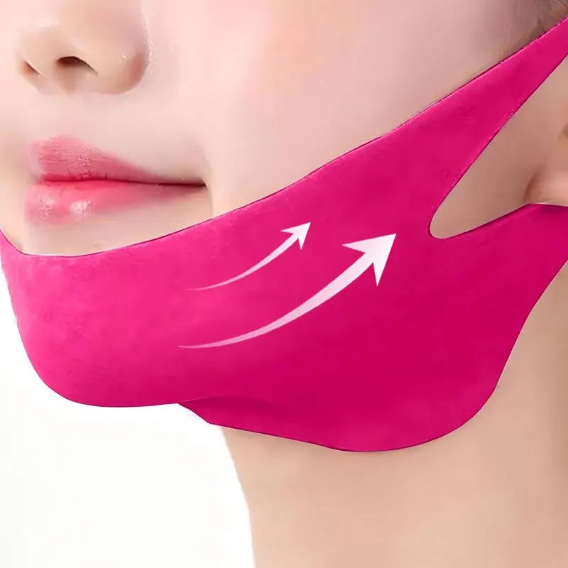 5pcs V-shaped Chin Lifting and Double Chin Facial Mask, Gentle Skin Care, Easy To Use, Portable Face Care Tool