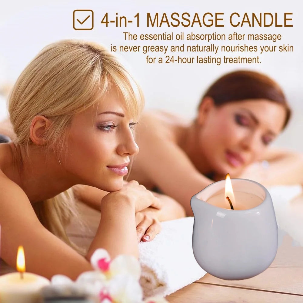 Sweet orange Low Temperature Massage Essential Oil Candle Heating Full Body Back SPA Flirtation Romantic home decor valentines