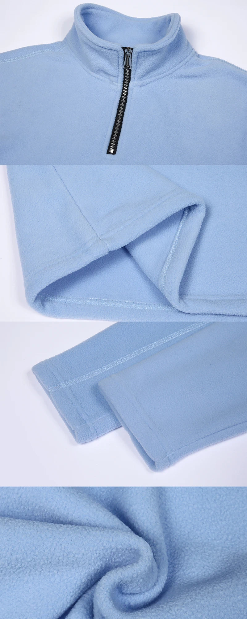 Men's Hoodies Sweatshirts Thicken Warm Fleece Tracksuit for Men Zipper Neck Pullover Men's Winter Clothing Soft Shell Men Hoodie
