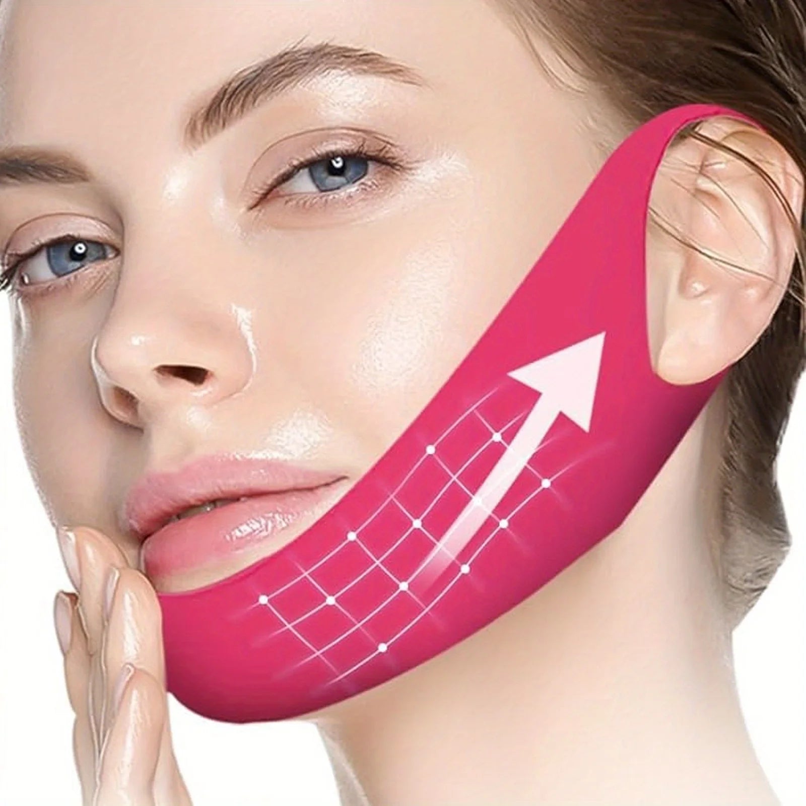 5pcs V-shaped Chin Lifting and Double Chin Facial Mask, Gentle Skin Care, Easy To Use, Portable Face Care Tool