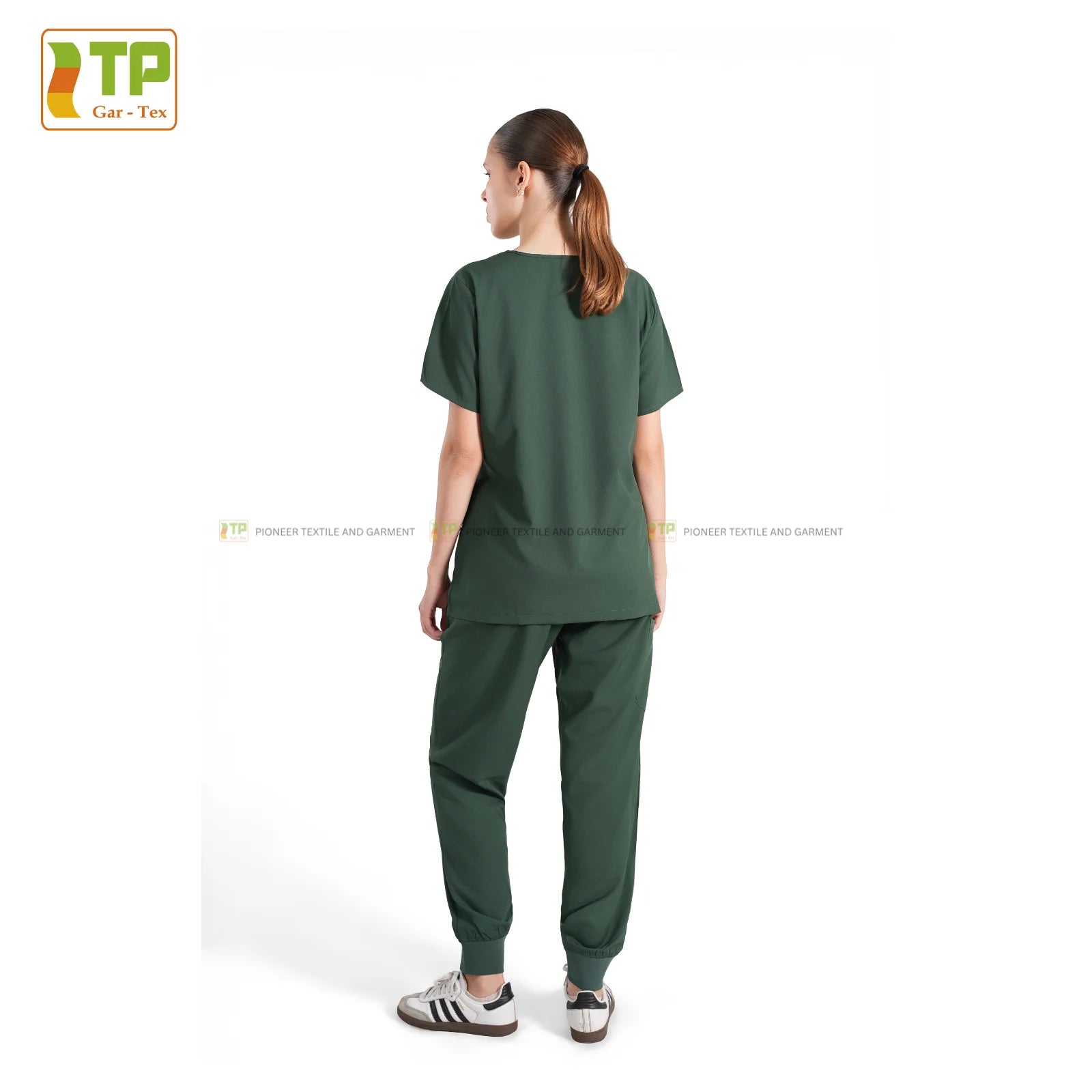 Ready for delivery Women's Nurse Scrubs Wholesale Poly Spandex Jogger Design Hospital Uniforms make from Vietnam