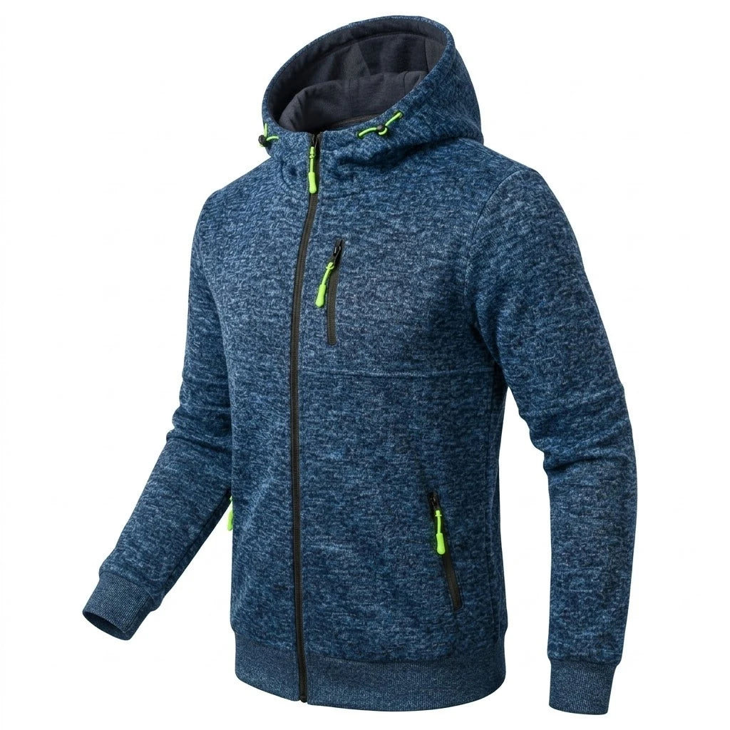 New Zipper Casual Hoodies for Men Outdoor Zip Up Sweatshirts Luxury Work Hoodie Men Fitness Sport Gym Man Fashion Jacket Coats
