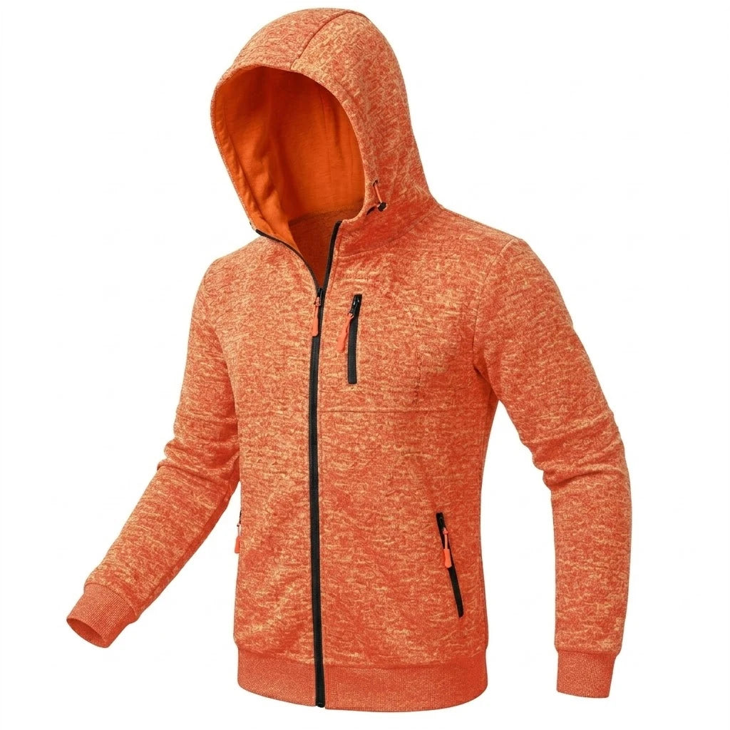 New Zipper Casual Hoodies for Men Outdoor Zip Up Sweatshirts Luxury Work Hoodie Men Fitness Sport Gym Man Fashion Jacket Coats