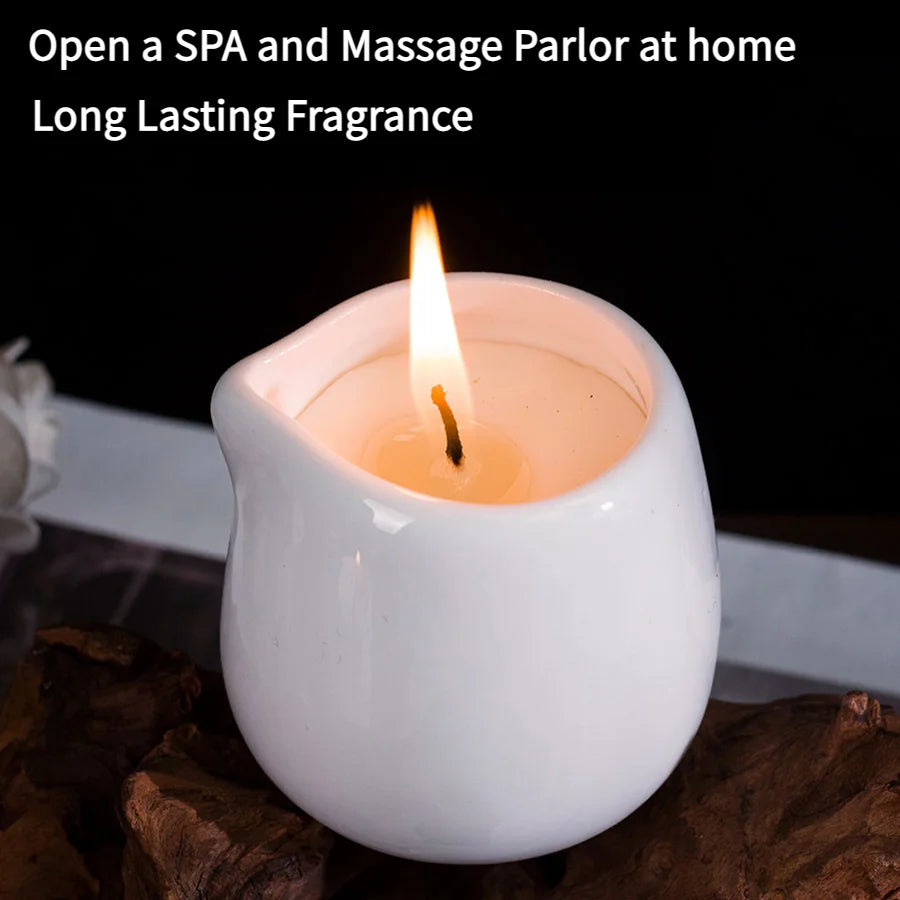 Sweet orange Low Temperature Massage Essential Oil Candle Heating Full Body Back SPA Flirtation Romantic home decor valentines